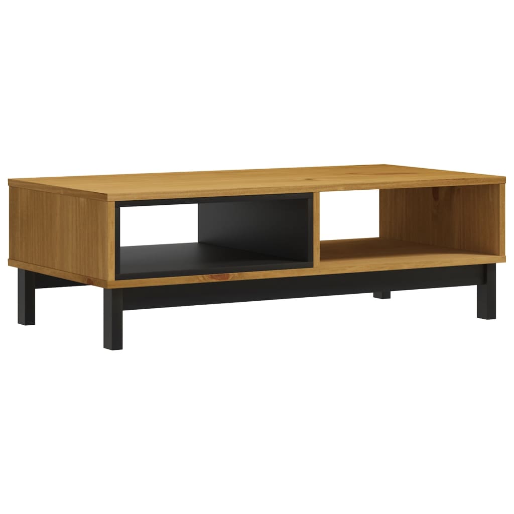 Coffee Table Flam 100X50X32.5 Cm Solid Wood Pine 100 cm