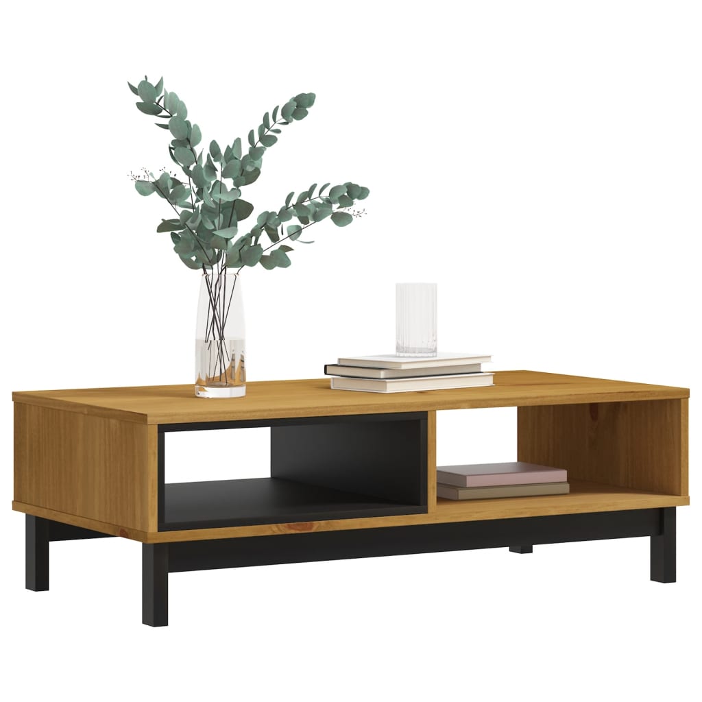 Coffee Table Flam 100X50X32.5 Cm Solid Wood Pine 100 cm