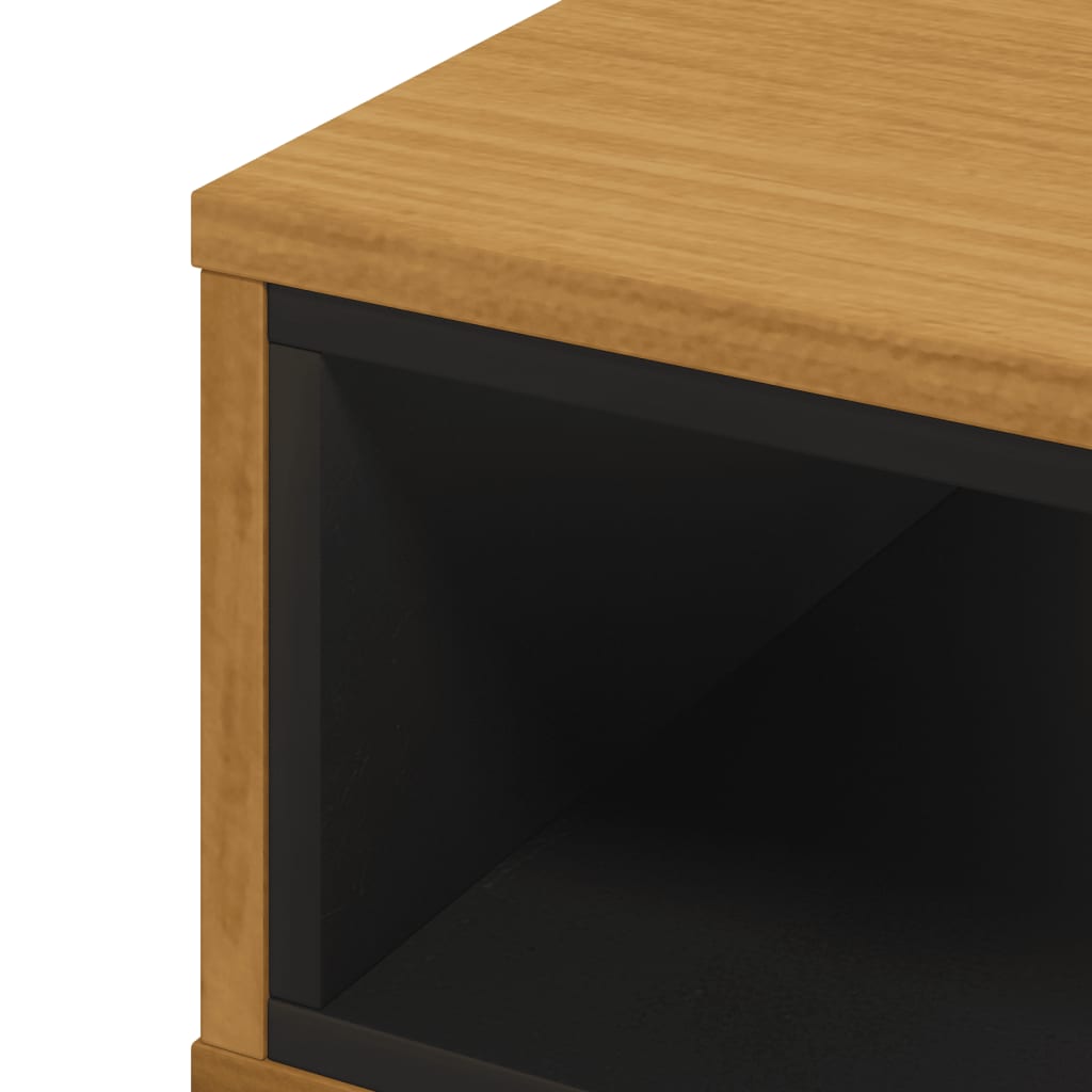 Coffee Table Flam 100X50X32.5 Cm Solid Wood Pine 100 cm