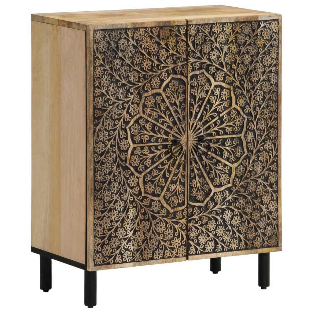 Side Cabinet 60X33X75 Cm Solid Wood Mango