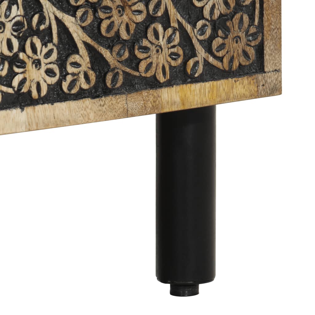 Side Cabinet 60X33X75 Cm Solid Wood Mango