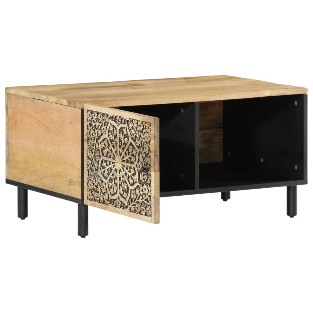 Coffee Table 80X50X40 Cm Solid Wood Mango