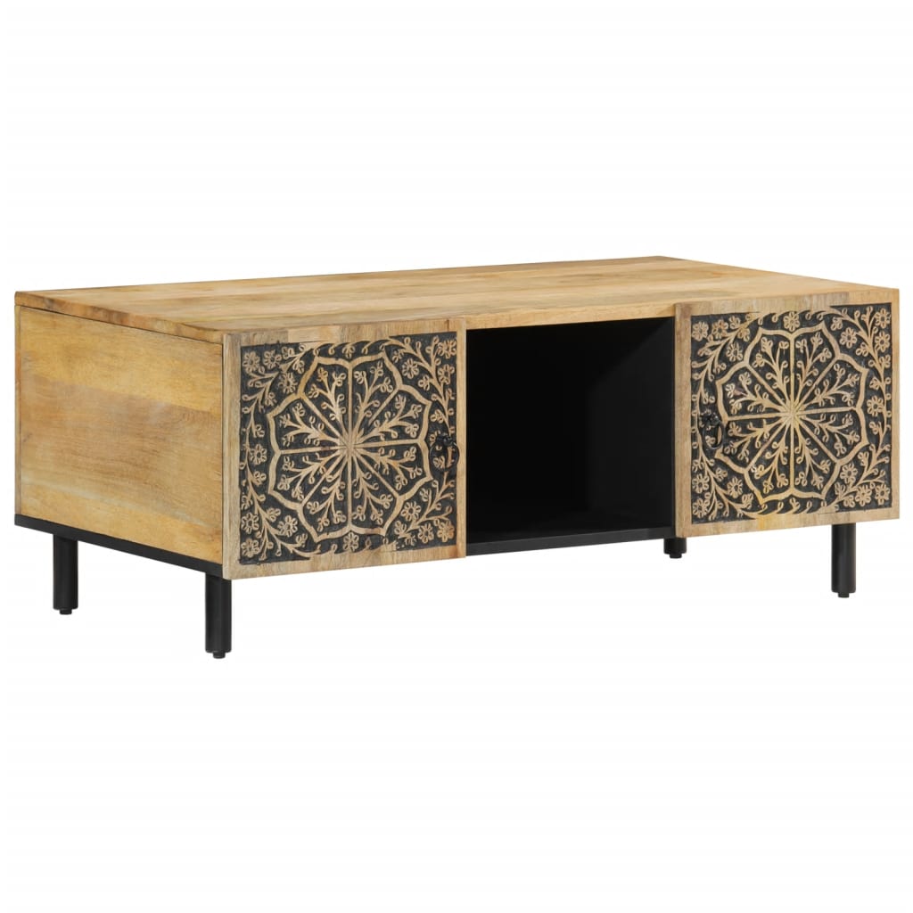 Coffee Table 100X54X40 Cm Solid Wood Mango