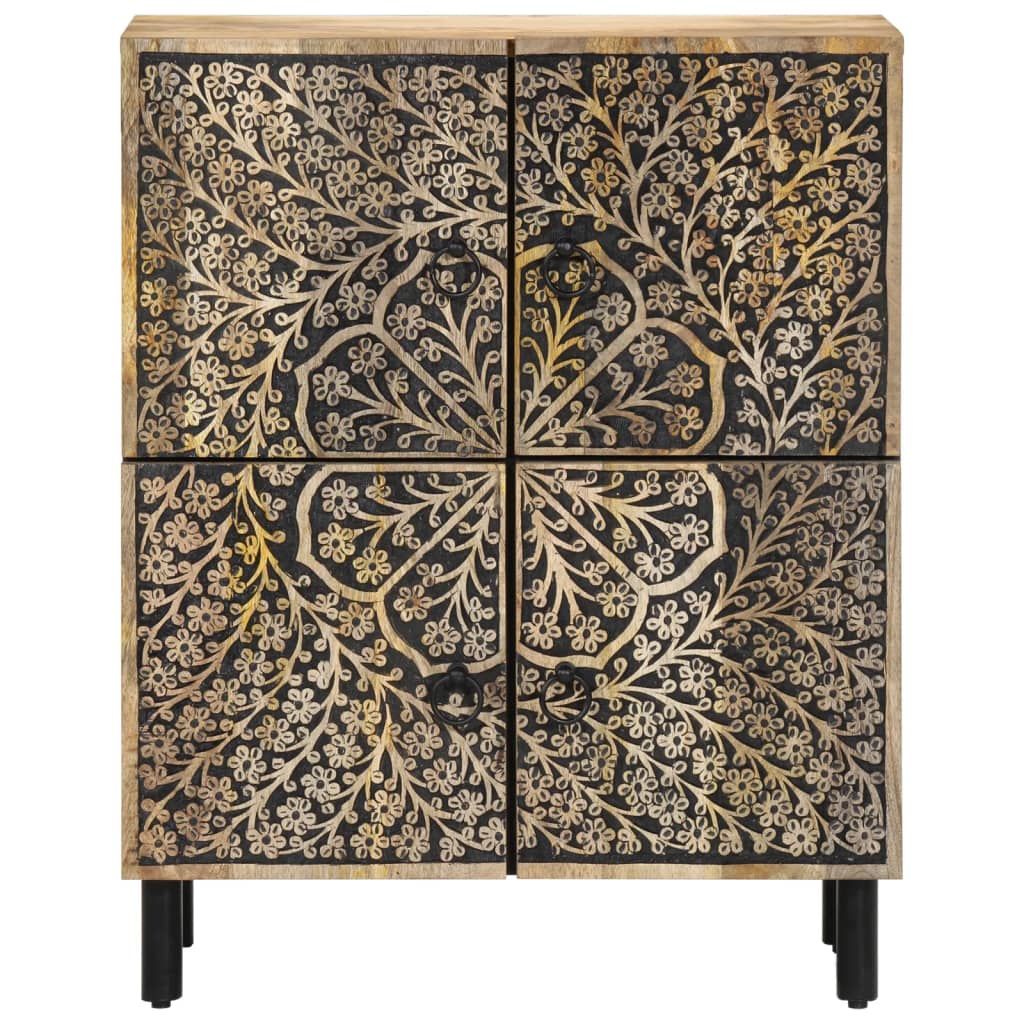 Side Cabinet 60X33X75 Cm Solid Wood Mango