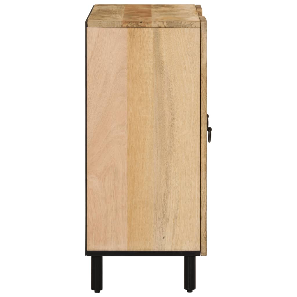 Sideboard Side Cabinet 90X33X75 Cm Solid Wood Mango engineered wood iron 90 cm