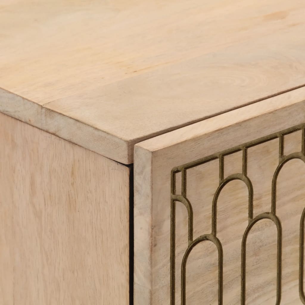 Side Cabinet 60X33X75 Cm Solid Wood Mango