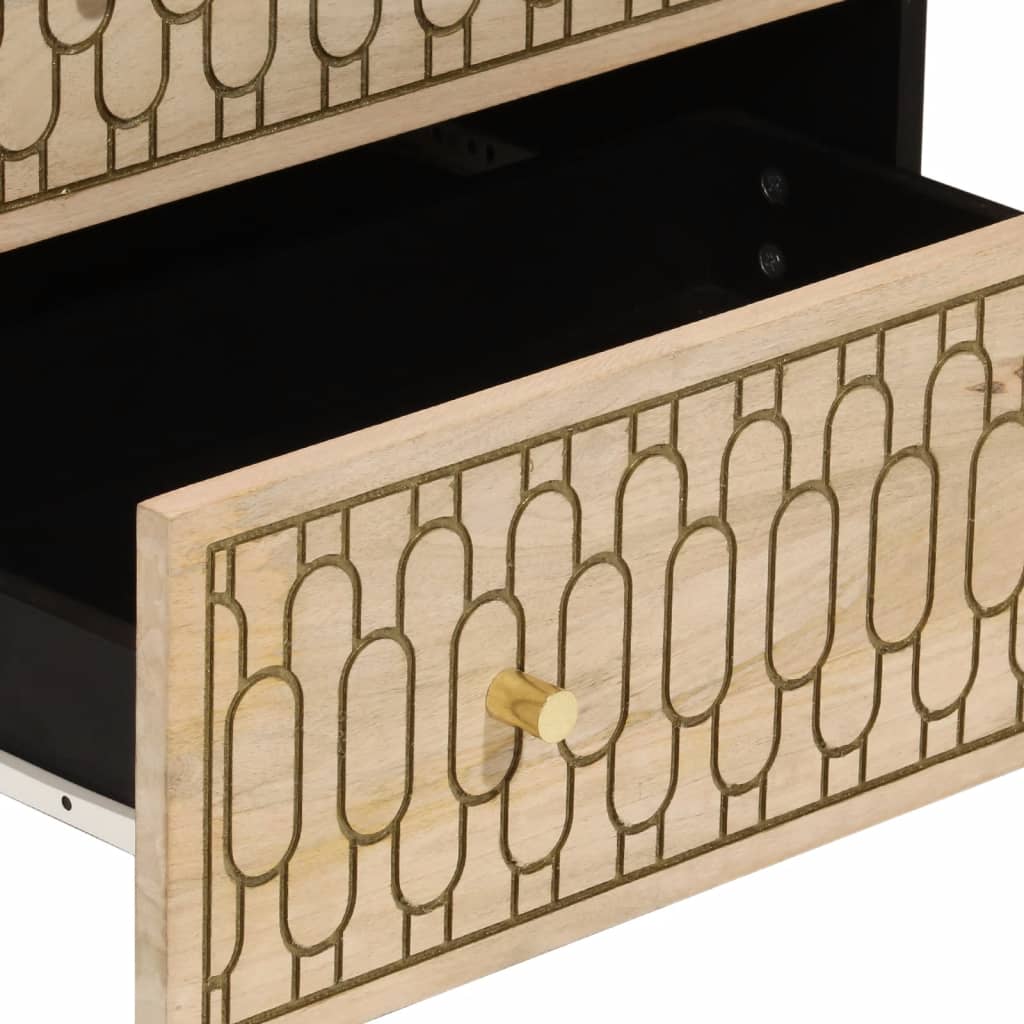 Side Cabinet 60X33X75 Cm Solid Wood Mango