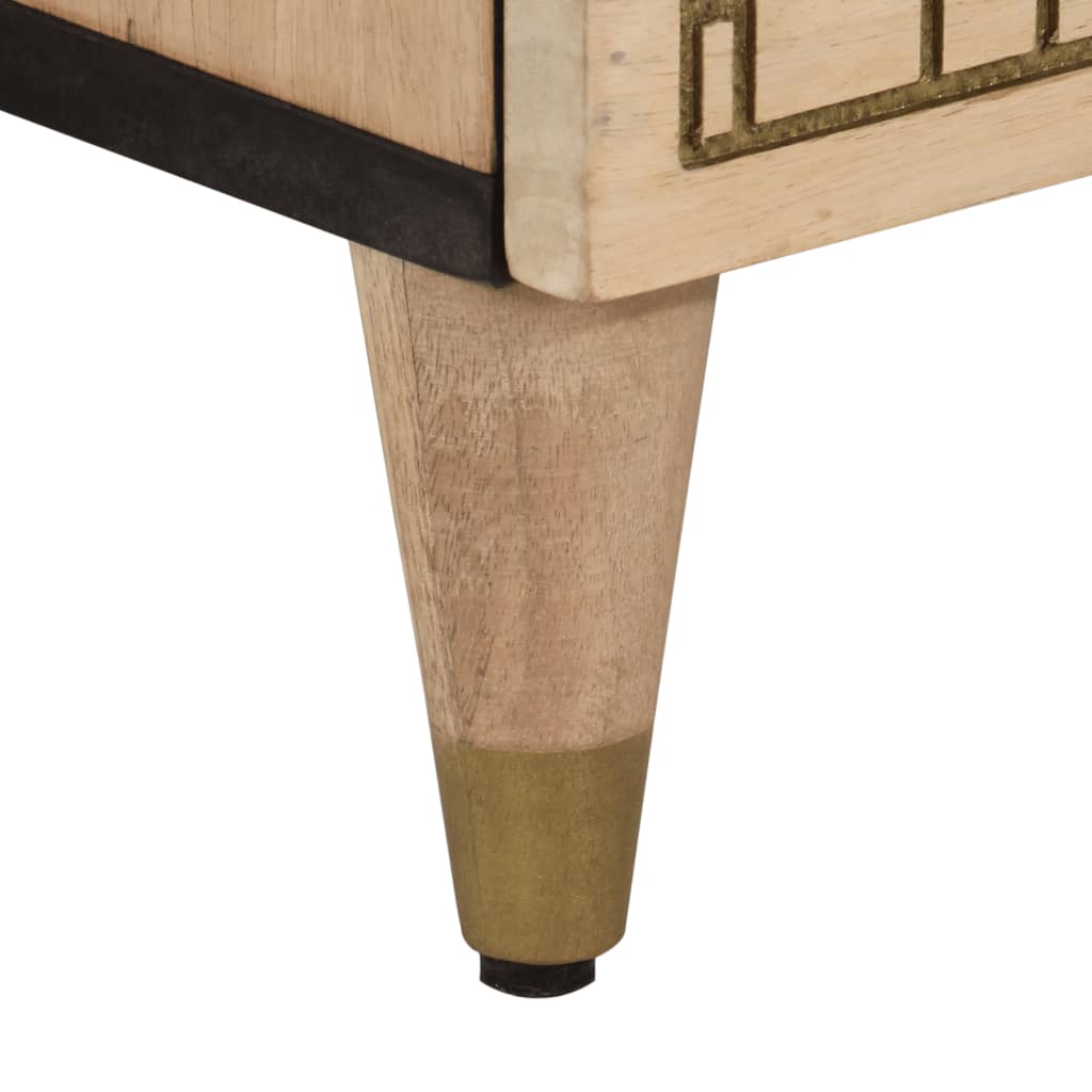 Side Cabinet 60X33X75 Cm Solid Wood Mango
