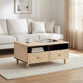 Coffee Table 80X54X40 Cm Solid Wood Mango Black Brown Honey Brown 80 Cm Brown 80
