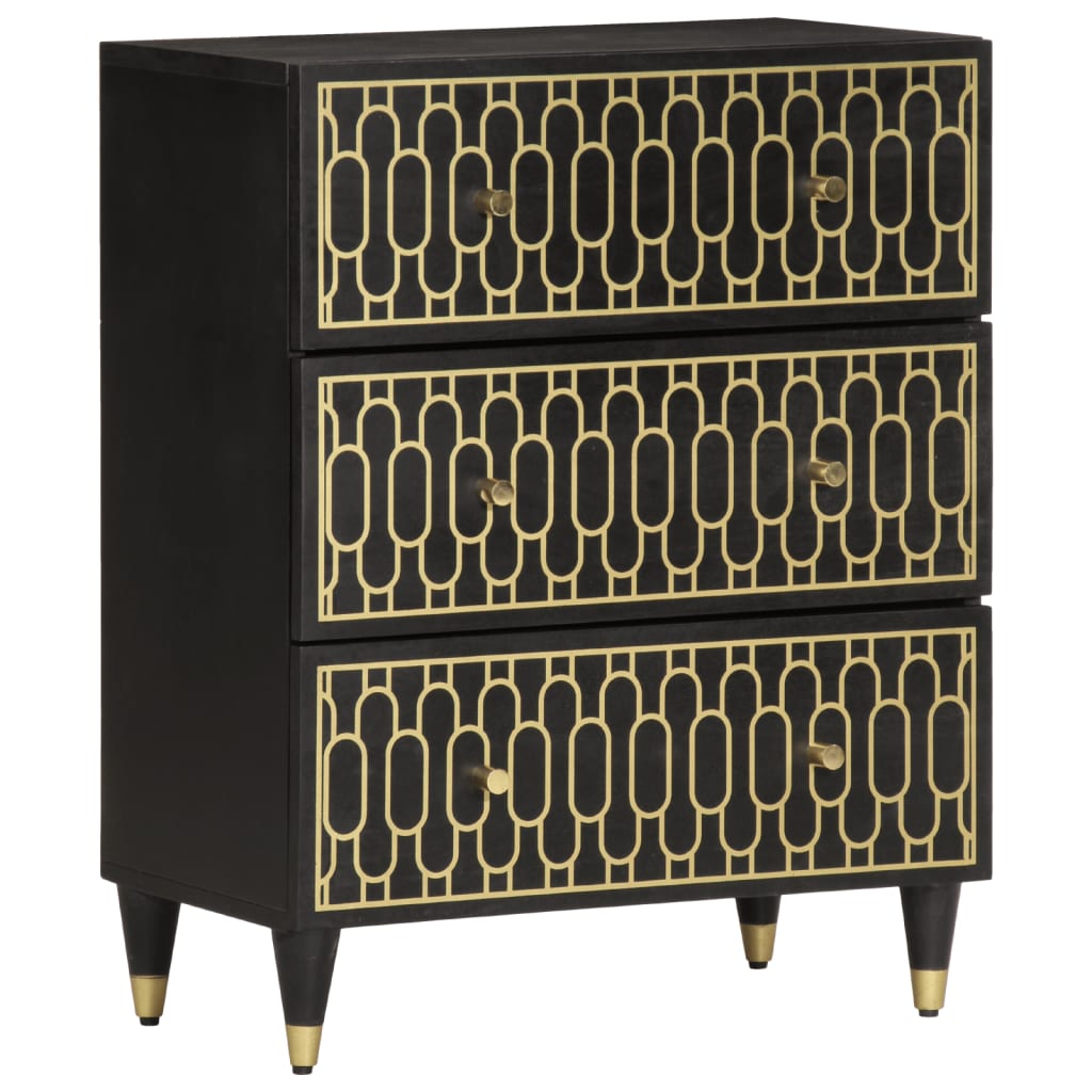 Side Cabinet 60X33X75 Cm Solid Wood Mango