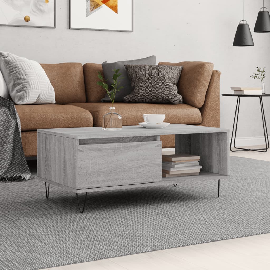 Coffee Table 90X50X36.5 Cm Engineered Wood