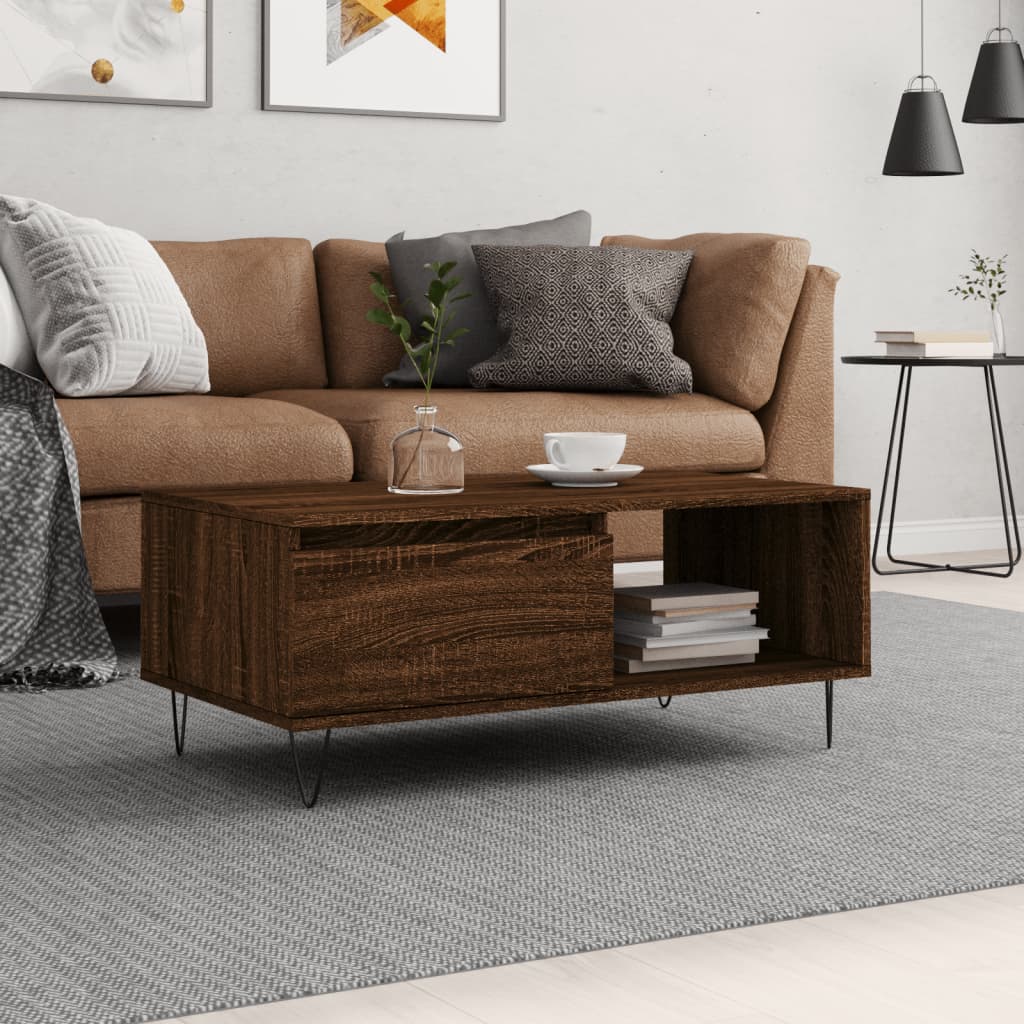 Coffee Table 90X50X36.5 Cm Engineered Wood