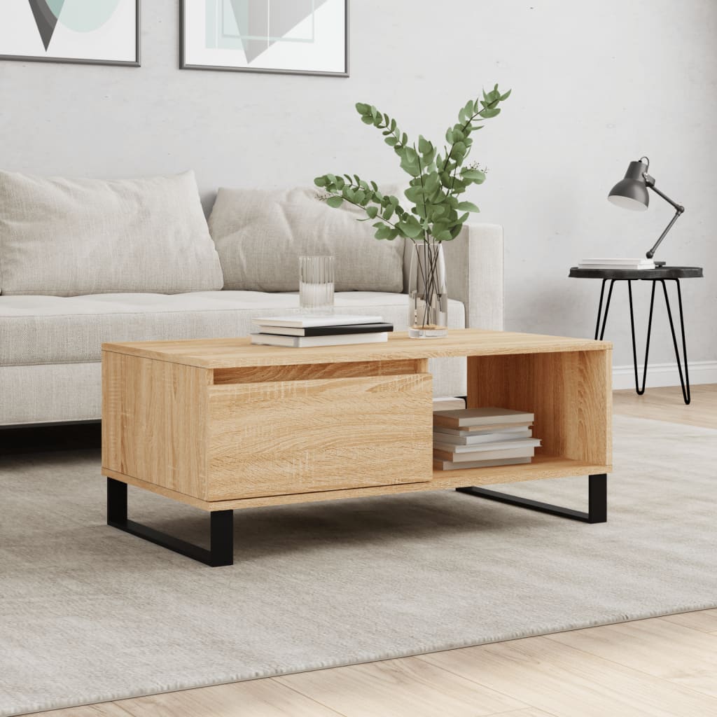 Coffee Table 90X50X36.5 Cm Engineered Wood