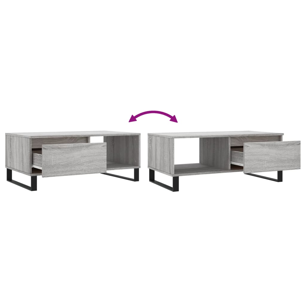 Coffee Table 90X50X36.5 Cm Engineered Wood