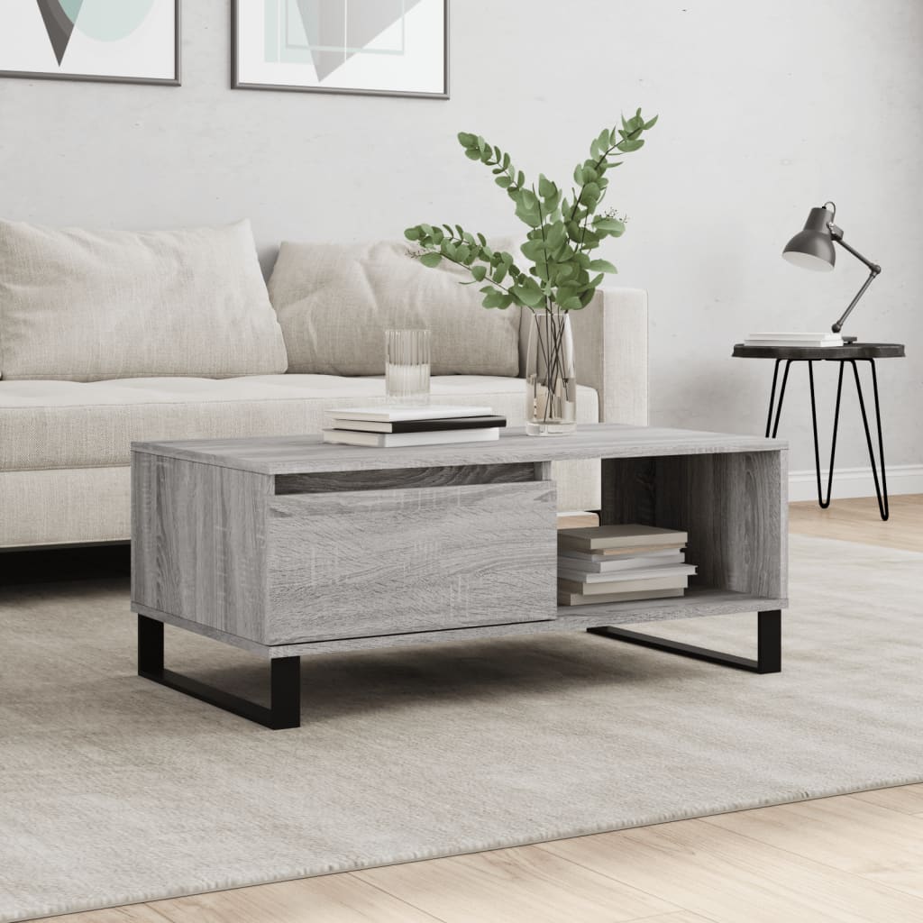 Coffee Table 90X50X36.5 Cm Engineered Wood