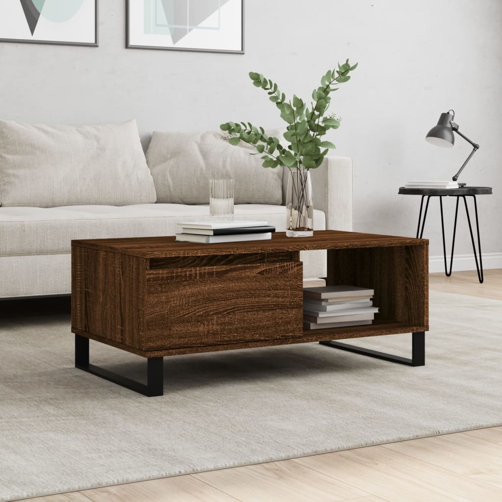 Coffee Table 90X50X36.5 Cm Engineered Wood
