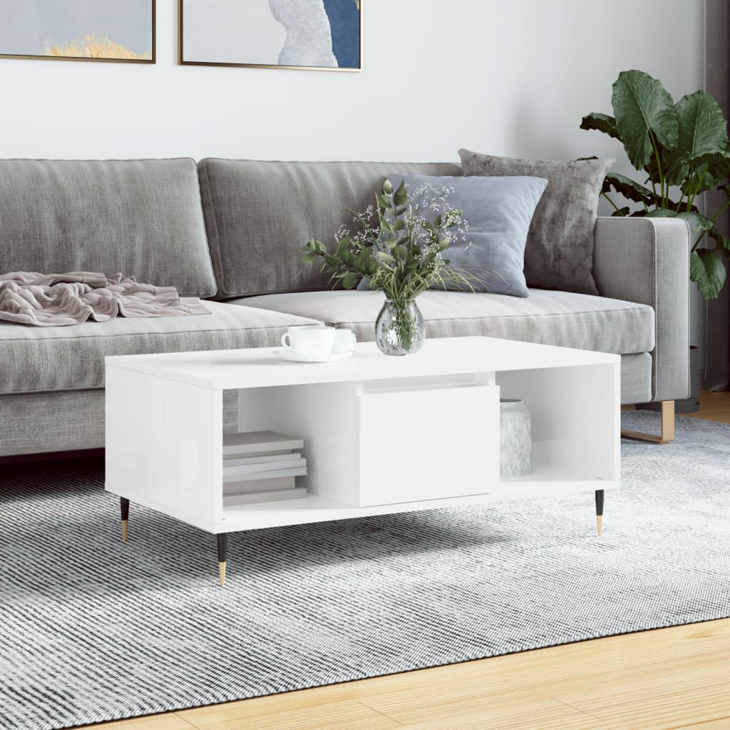 Coffee Table 90X50X36.5 Cm Engineered Wood