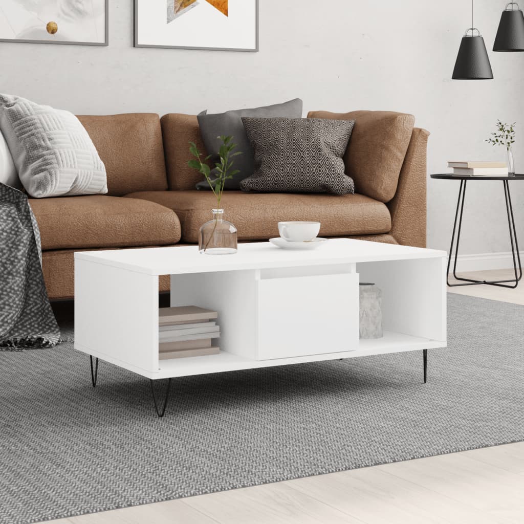 Coffee Table 90X50X36.5 Cm Engineered Wood