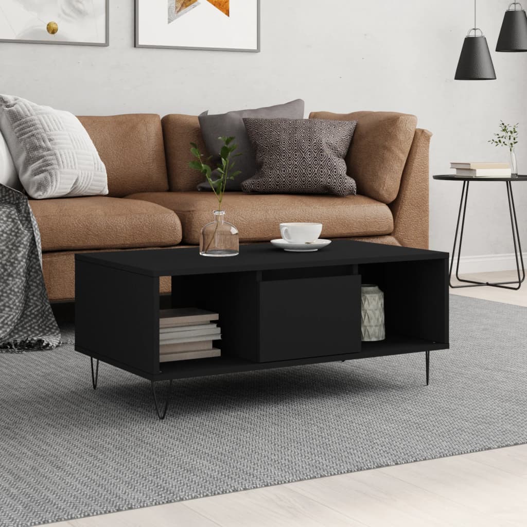 Coffee Table 90X50X36.5 Cm Engineered Wood