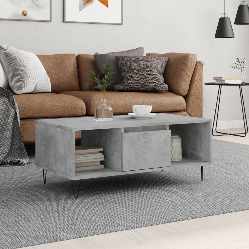 Coffee Table 90X50X36.5 Cm Engineered Wood