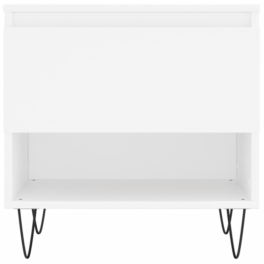 Coffee Table Black Side Drawer Storage Cabinet Bedside 50X46Cm Concrete Grey 50