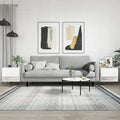 Coffee Table Black Side Drawer Storage Cabinet Bedside 50X46Cm Concrete Grey 50