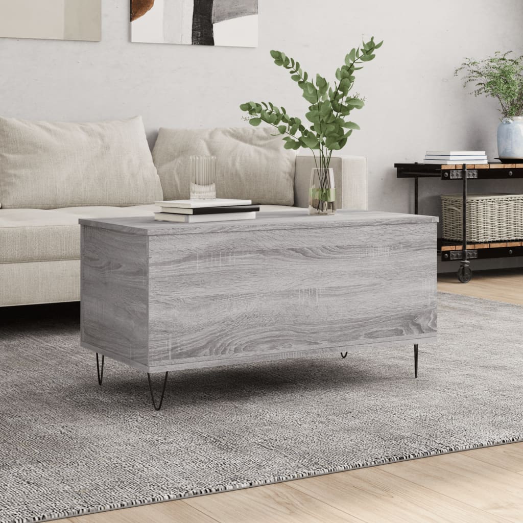 Coffee Table 90X44.5X45 Cm Engineered Wood