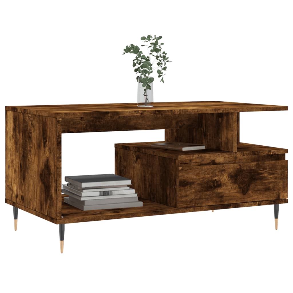 Coffee Table 90X49X45 Cm Engineered Wood