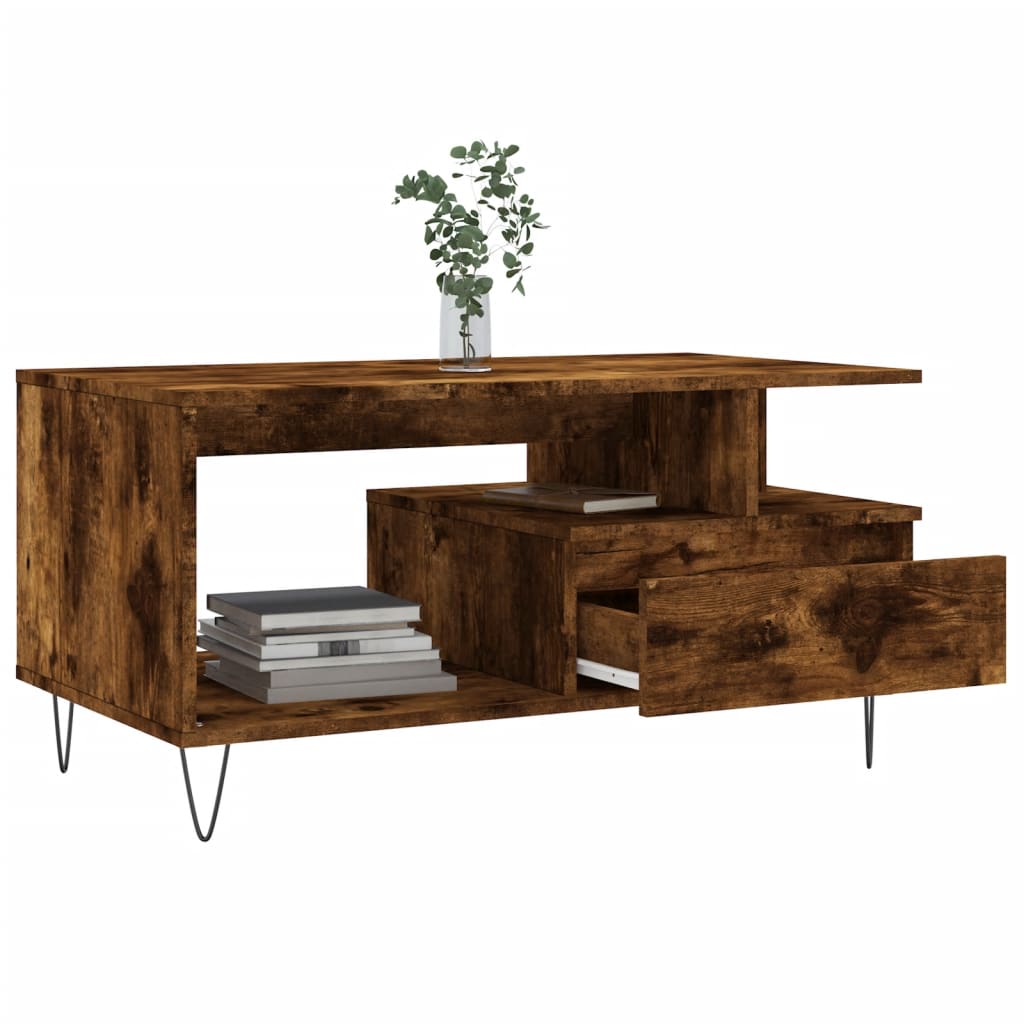 Coffee Table 90X49X45 Cm Engineered Wood