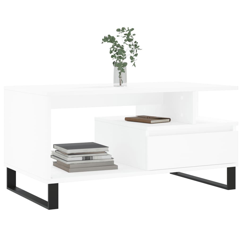 Coffee Table 90X49X45 Cm Engineered Wood
