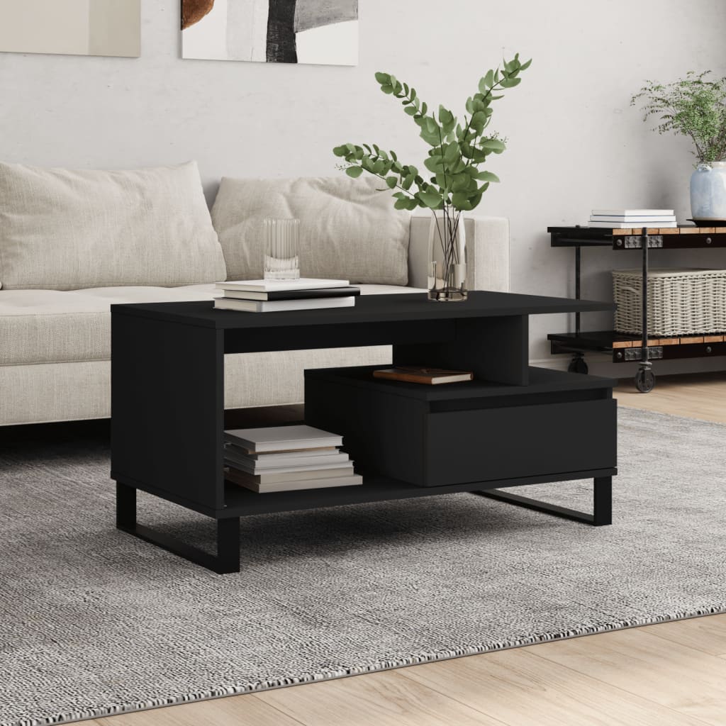 Coffee Table 90X49X45 Cm Engineered Wood