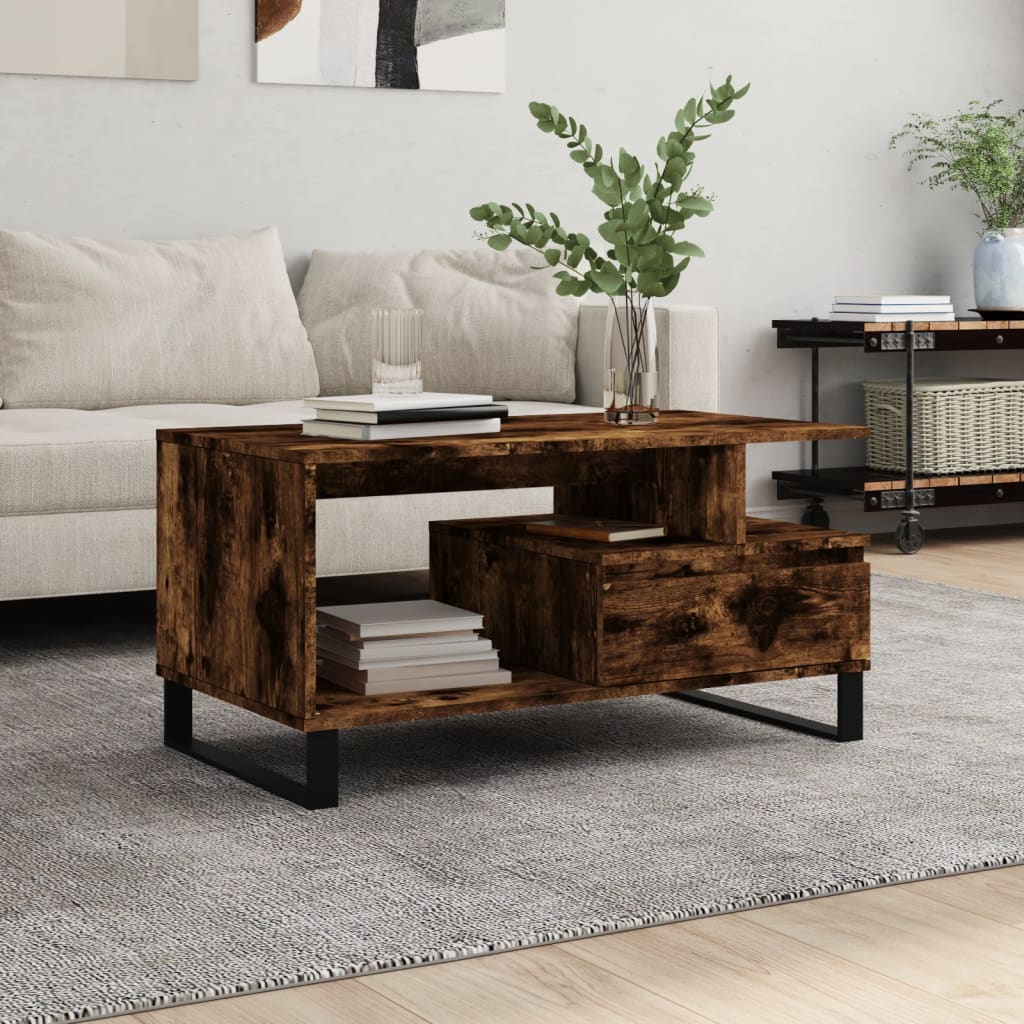Coffee Table 90X49X45 Cm Engineered Wood