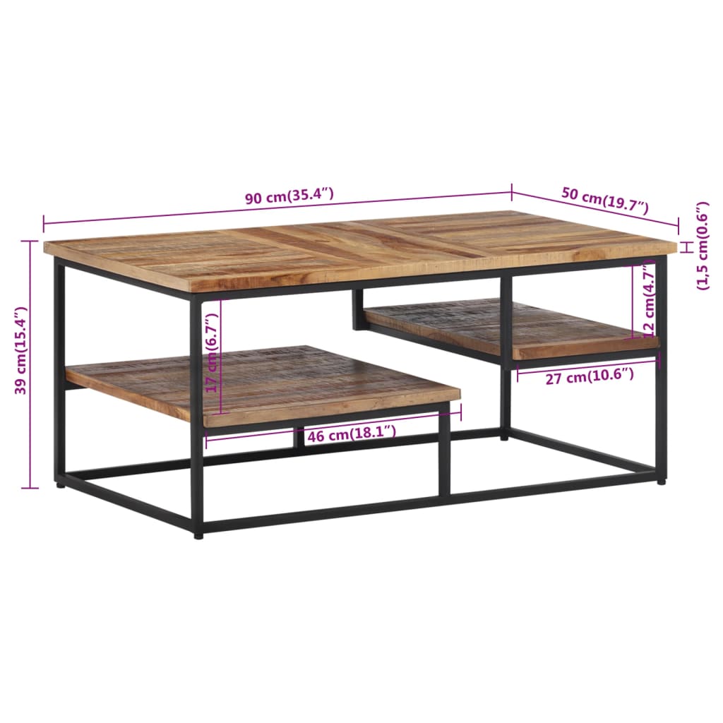 Coffee Table Solid Reclaimed Teak