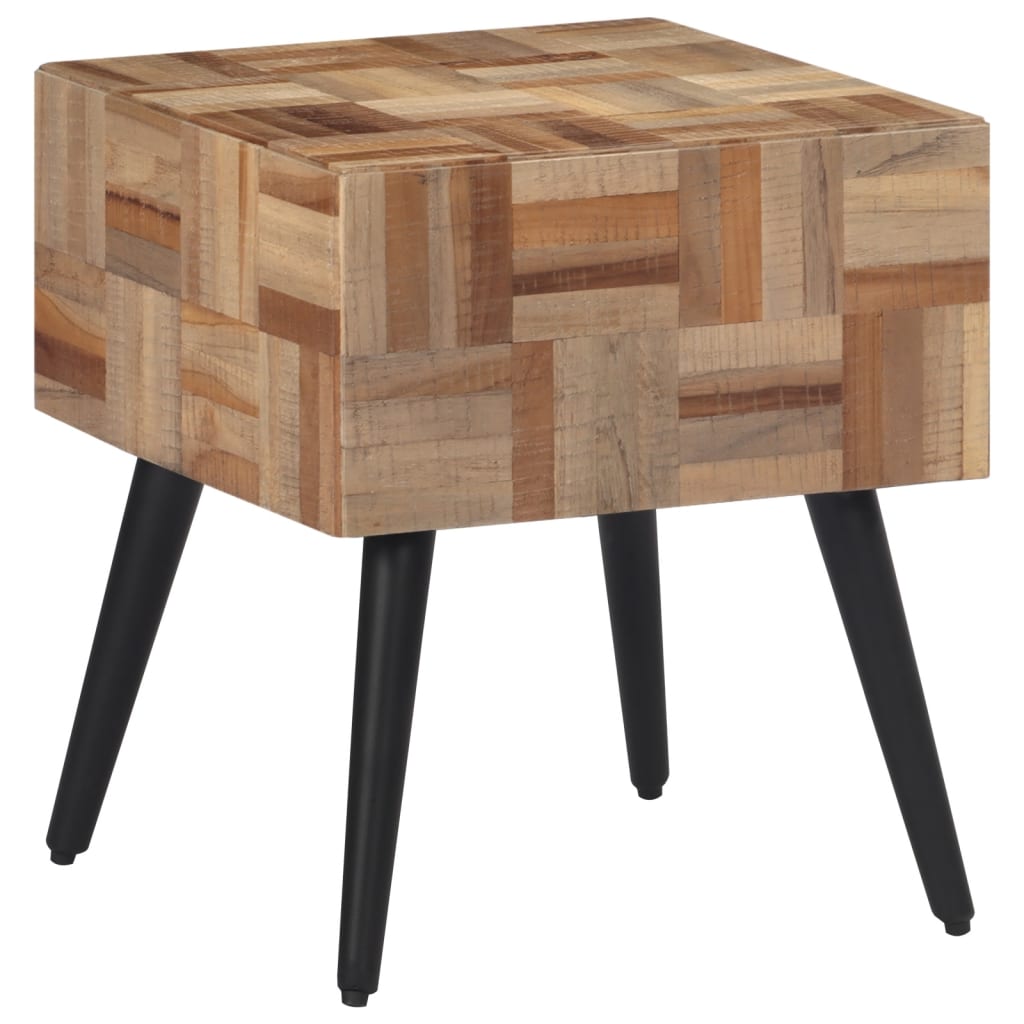 End Tables Coffee Table Grey Solid Reclaimed Teak Black And Grey Iron 55 X 55 X