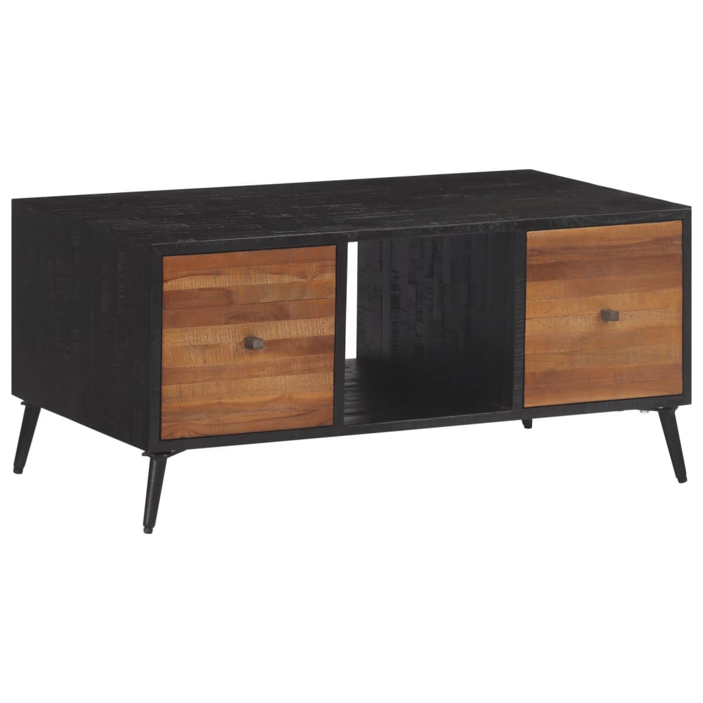 Coffee Table 90X50X41 Cm Solid Reclaimed Teak