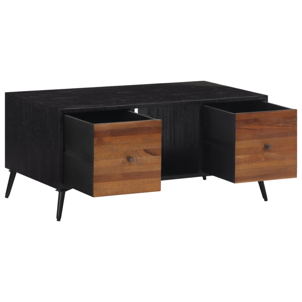 Coffee Table 90X50X41 Cm Solid Reclaimed Teak
