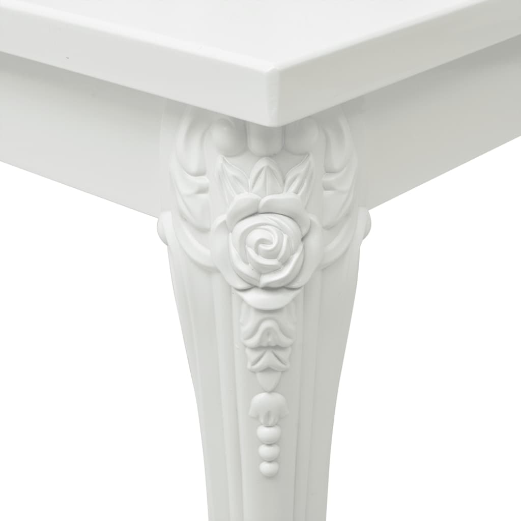 Coffee Table High Gloss White Engineered Wood