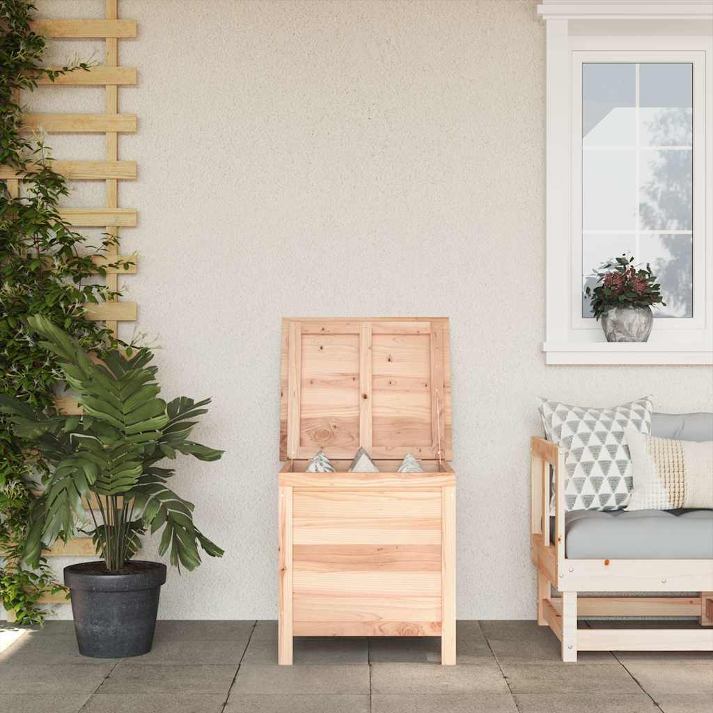 Garden Storage Box Brown Solid Wood Fir
