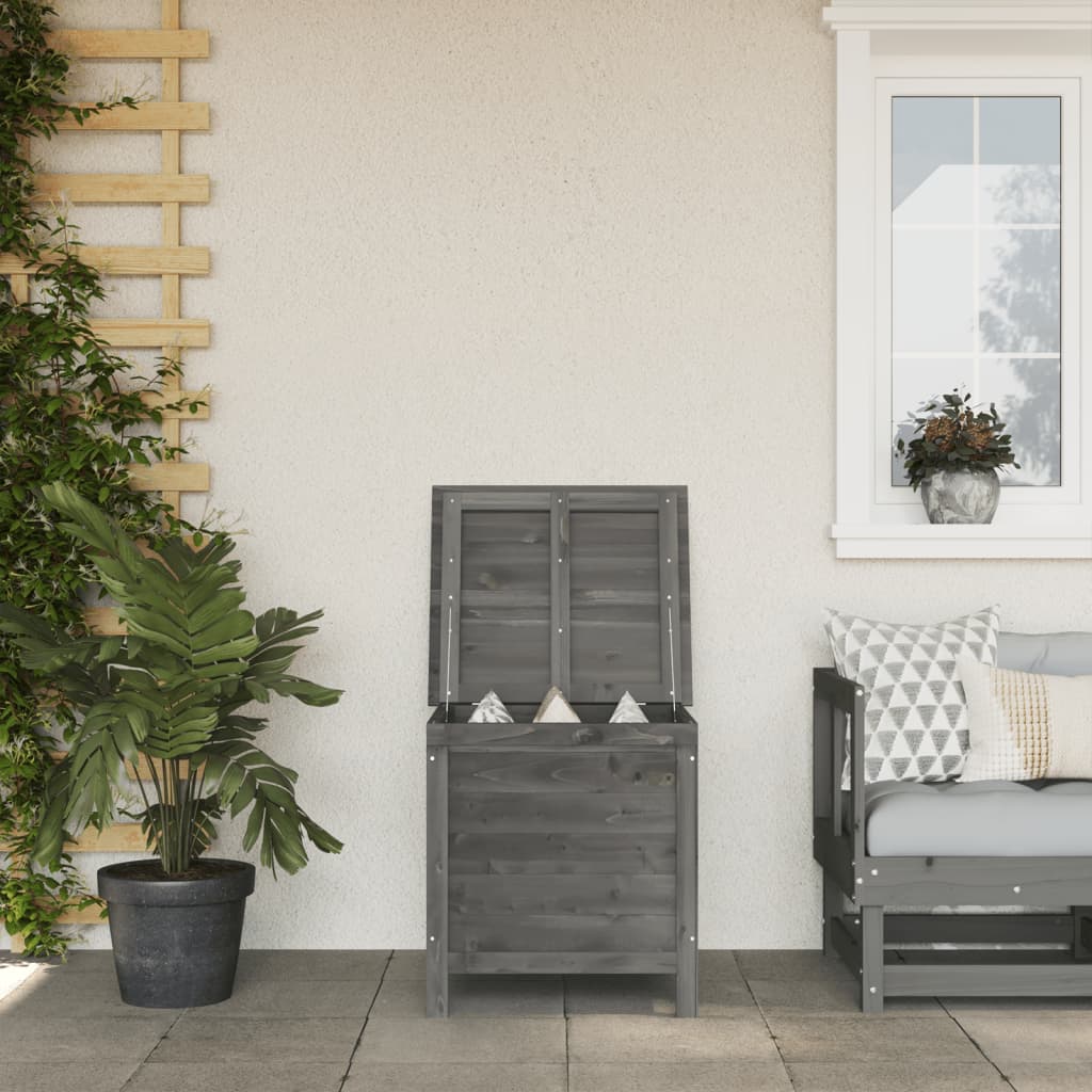Garden Storage Box Brown Solid Wood Fir