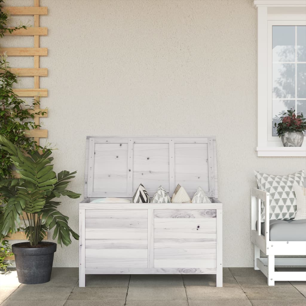 Garden Storage Box Brown Solid Wood Fir