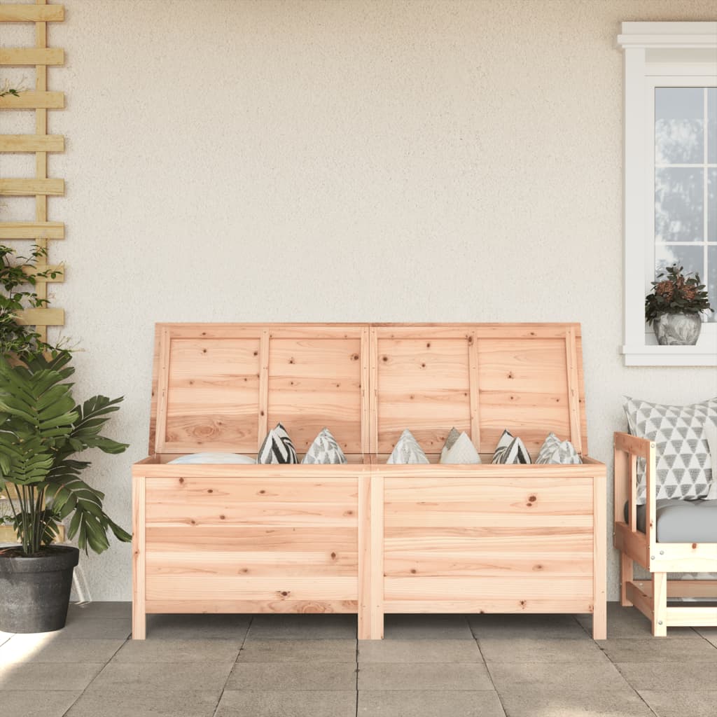 Garden Storage Box Brown Solid Wood Fir