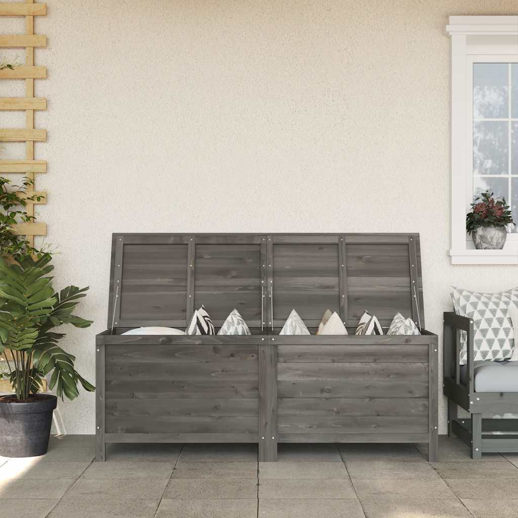 Garden Storage Box Brown Solid Wood Fir
