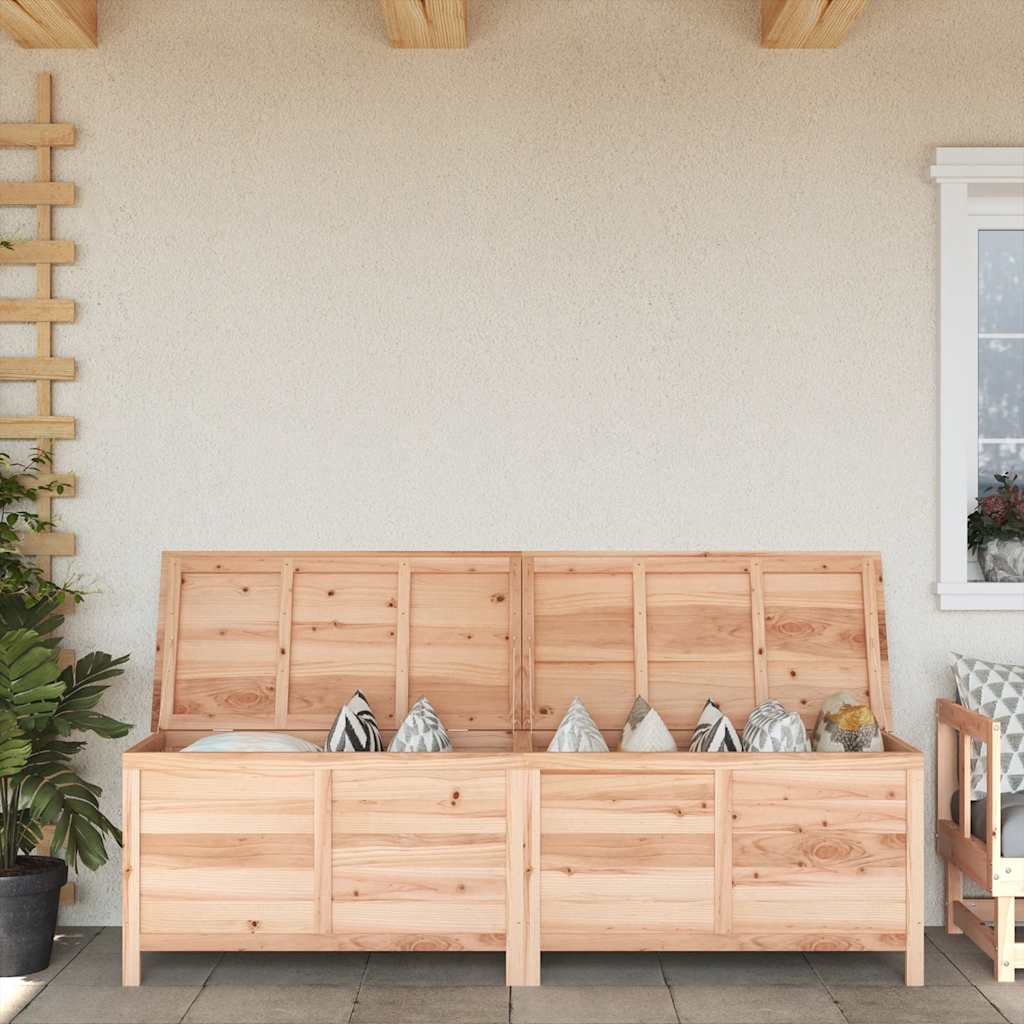 Garden Storage Box Brown Solid Wood Fir