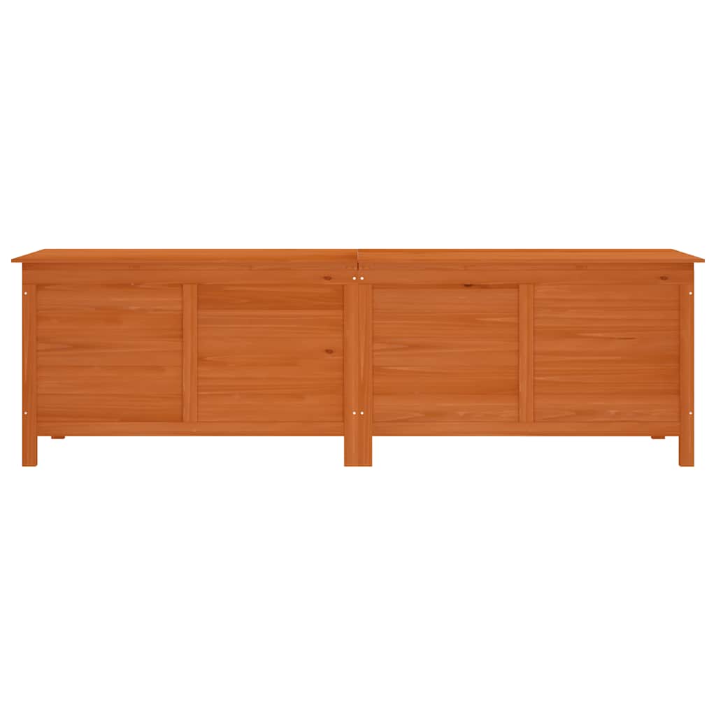 Garden Storage Box Brown Solid Wood Fir