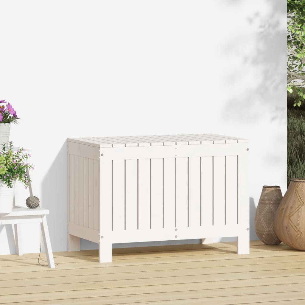 Garden Storage Box 76X42.5X54 Cm Solid Wood Pine