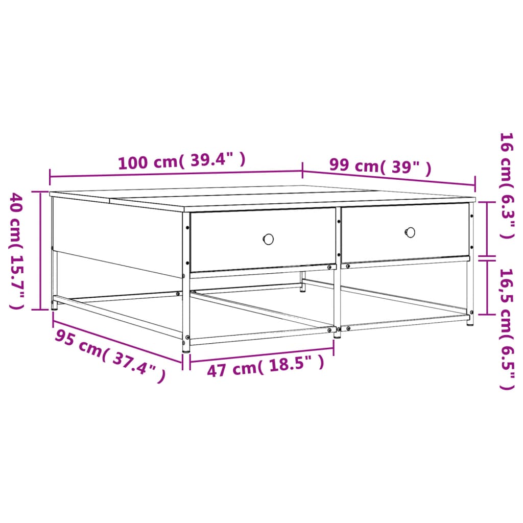 Coffee Table Engineered Wood