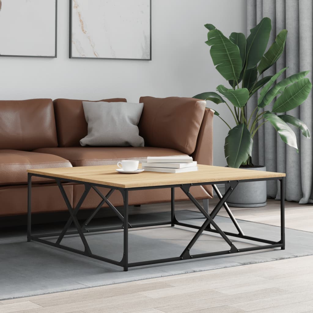 Coffee Table Modern Engineered Wood Living Room Furniture Storage Sonoma Oak 70