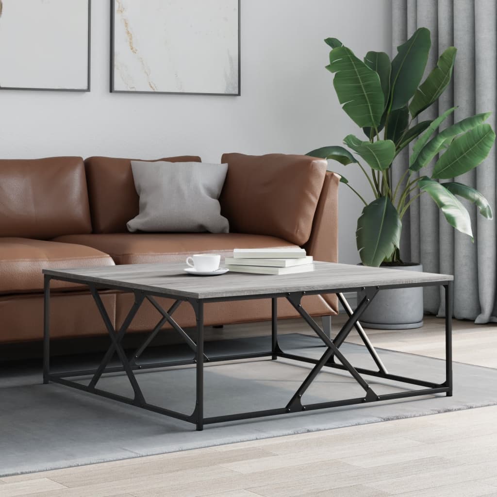 Coffee Table Modern Engineered Wood Living Room Furniture Storage Sonoma Oak 70