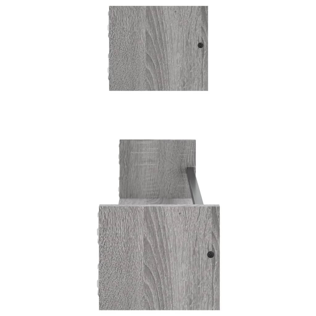 Wall Shelves With Bars 2 Pcs