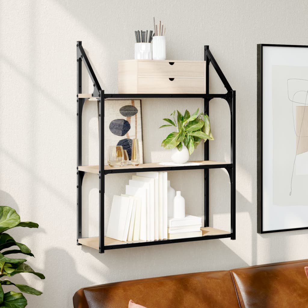 2-Tier Wall Shelf Engineered Wood